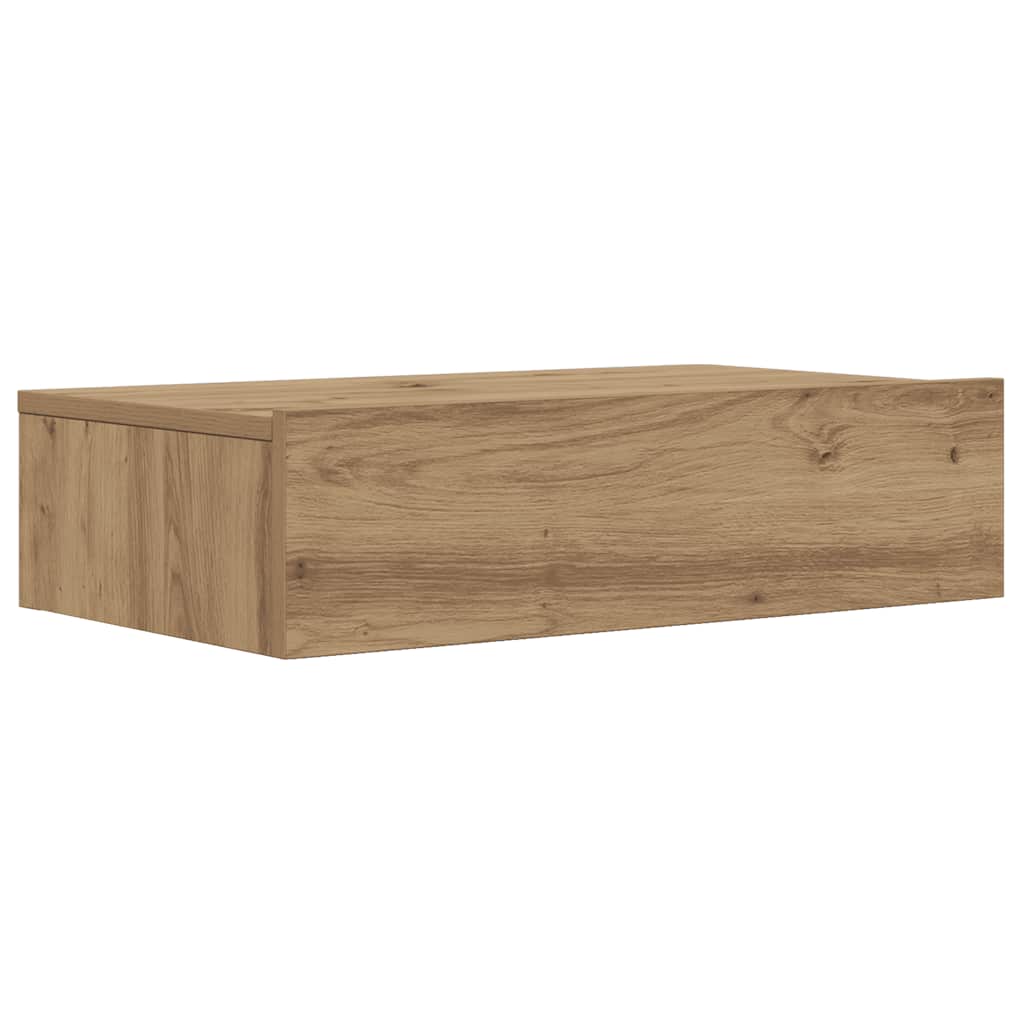 Móvel de TV com luzes LED 60x35x15,5 cm carvalho artisiano