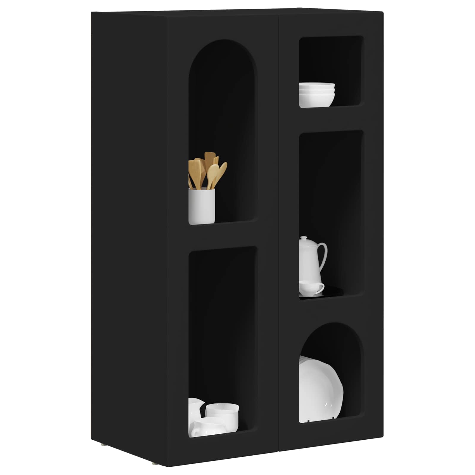 Buffet elst preto 59 x 35 x 100,5 cm derivados de madeira