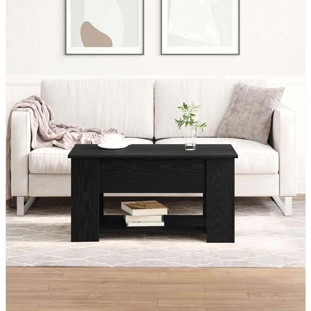 Mesa de centro carvalho preto 79 x 49 x 41 cm