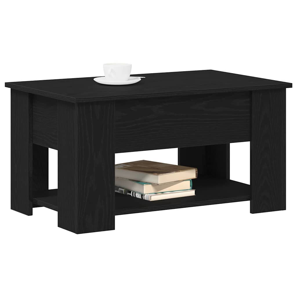 Mesa de centro carvalho preto 79 x 49 x 41 cm
