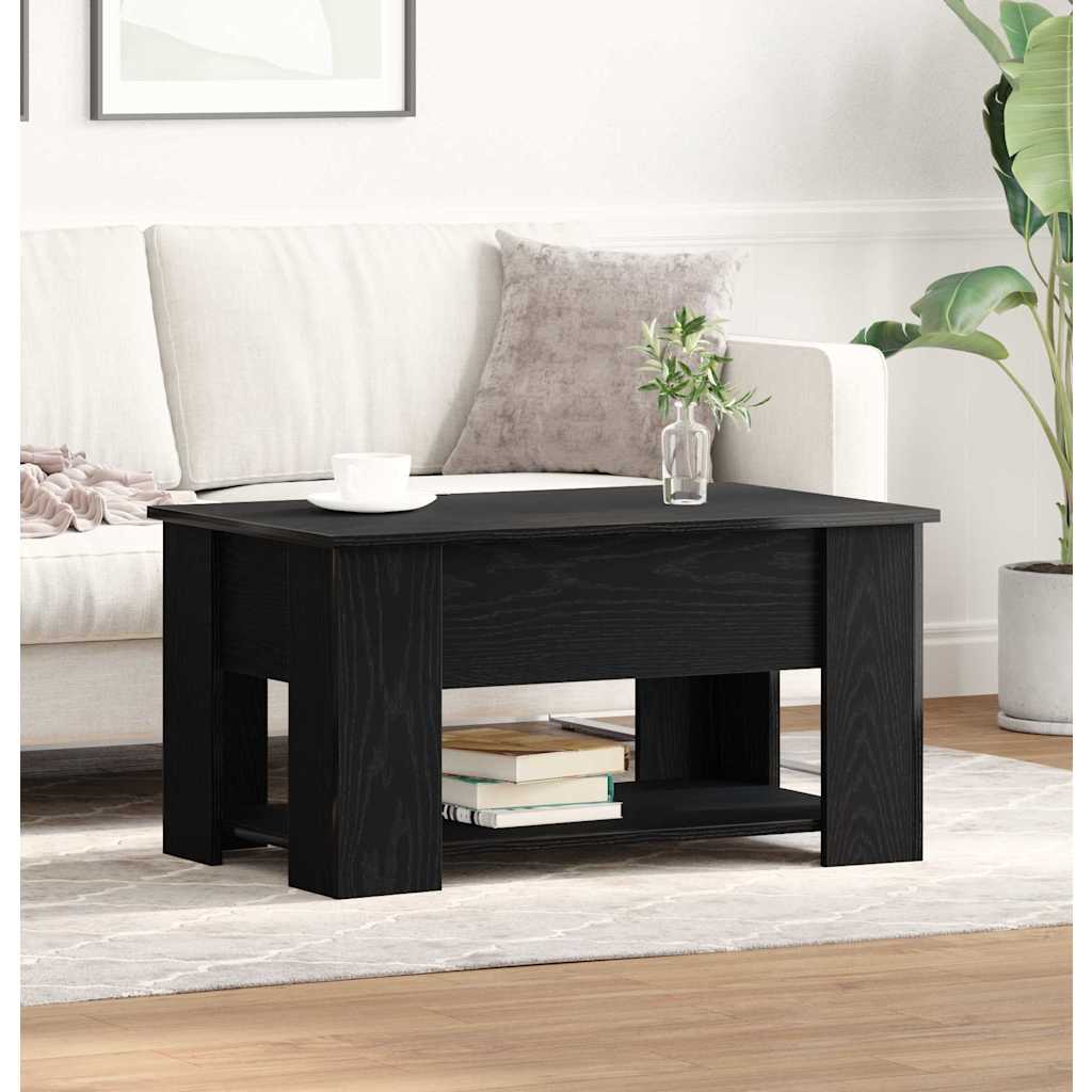 Mesa de centro carvalho preto 79 x 49 x 41 cm