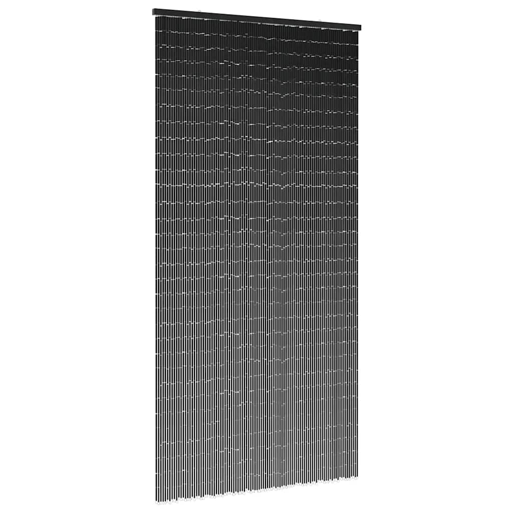 Cortina de porta contra insetos cinza escuro 90x220 cm bambu