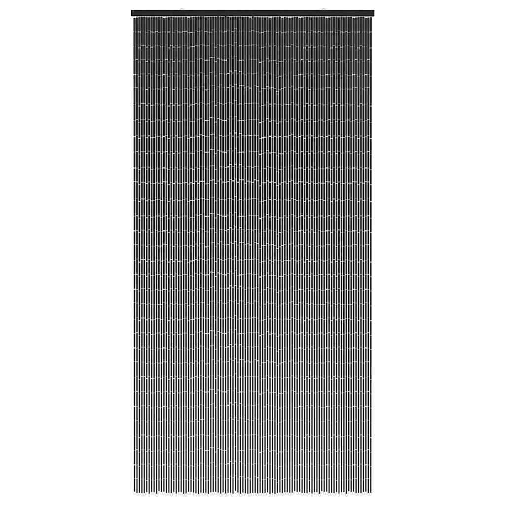 Cortina de porta contra insetos cinza escuro 90x220 cm bambu