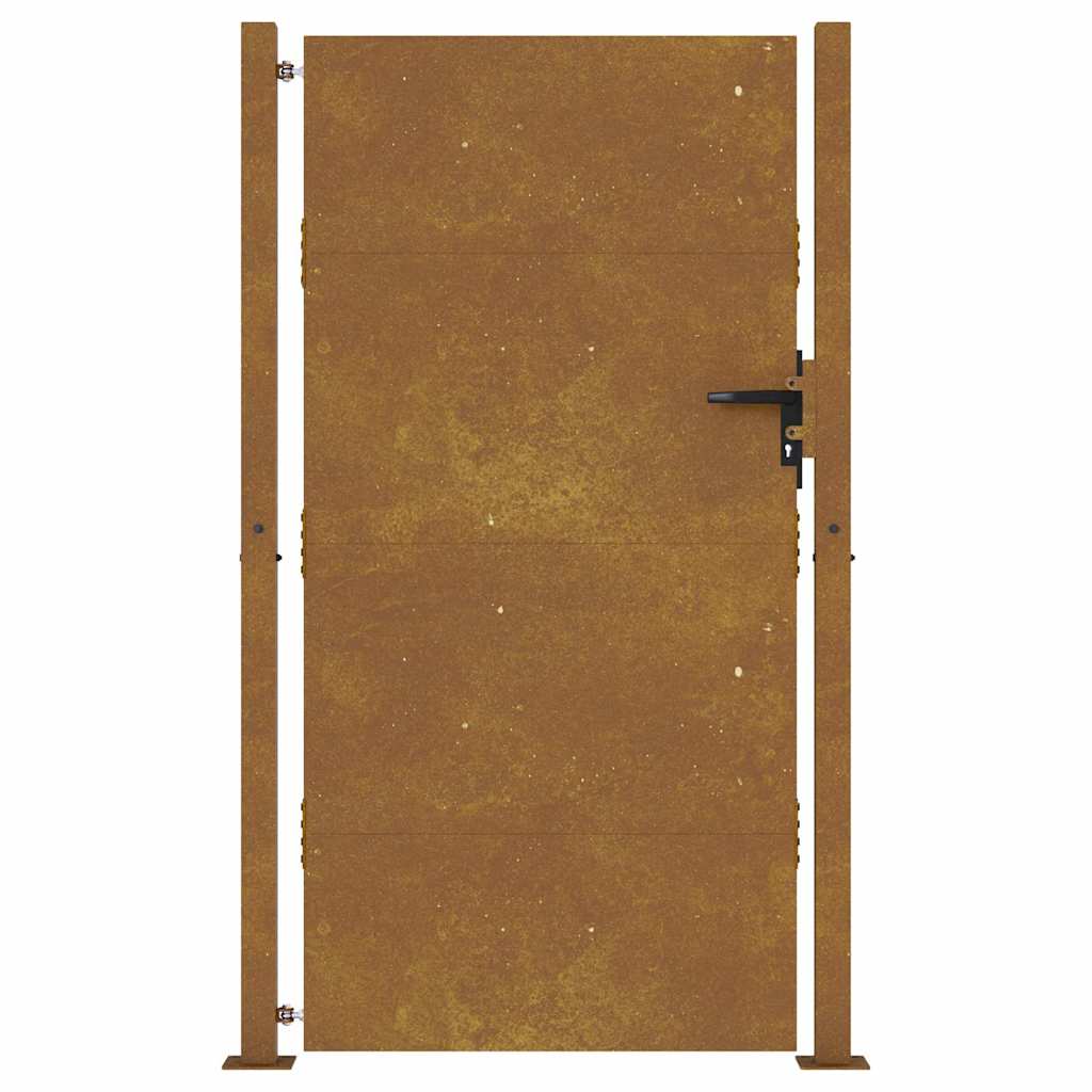 Portão de jardim 100x200 cm aço corten