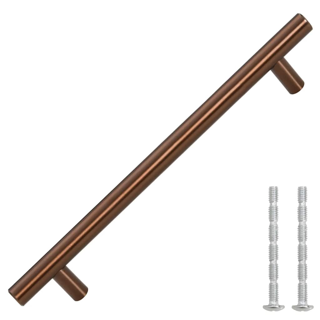 Puxadores para móveis 10 pcs 160 mm aço inoxidável bronze