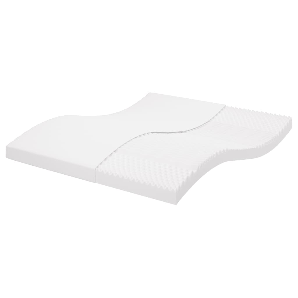 Colchão de espuma 160x200 cm 7 zonas dureza 20 ild branco