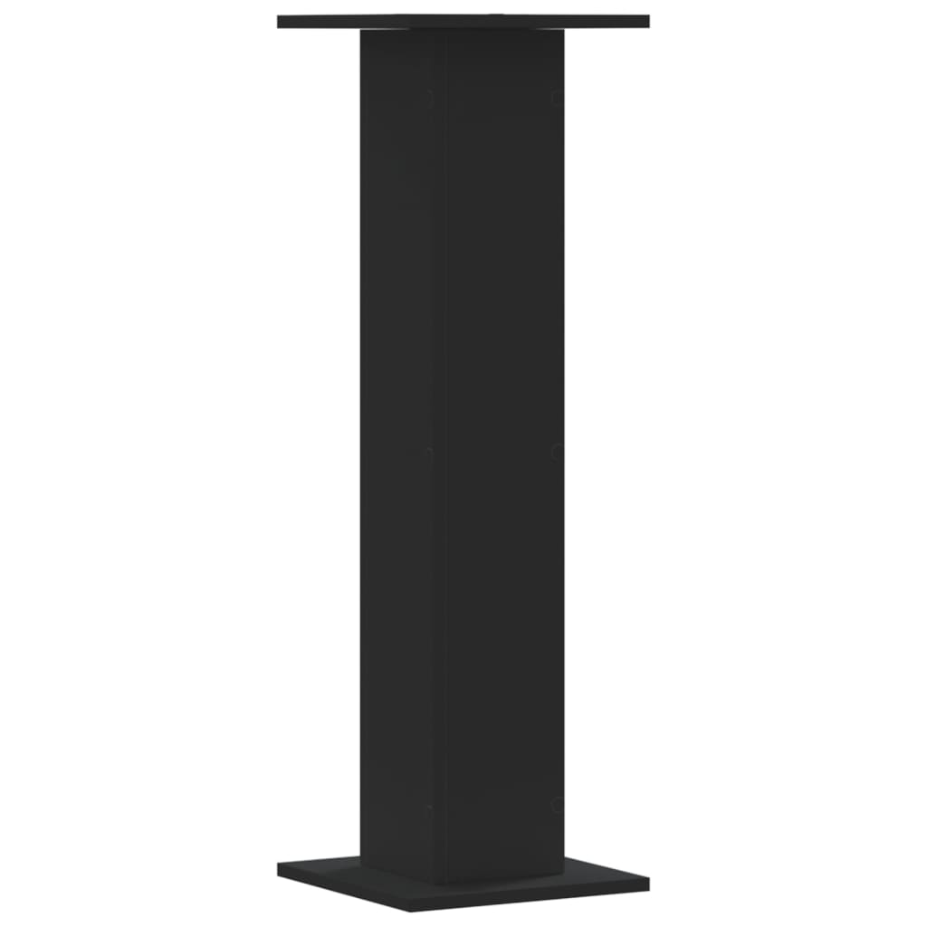 Suportes de colunas 2 pcs 30x30x95 cm derivados madeira preto