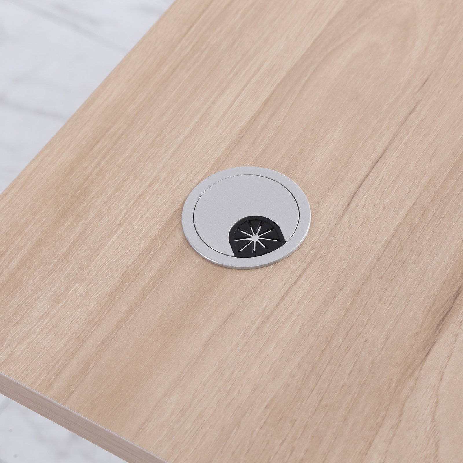 Secretária de Pé com Altura Ajustável a Manivela e Bancada de Carbono Secretária Elevatória para Escritório Estúdio Sala de Esta