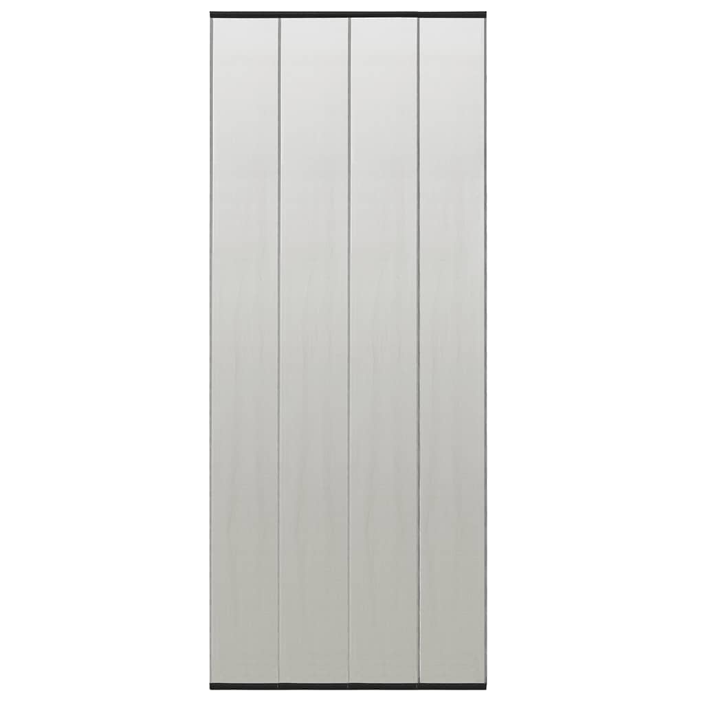 Cortina para porta anti-insetos 100x220 cm poliéster preto