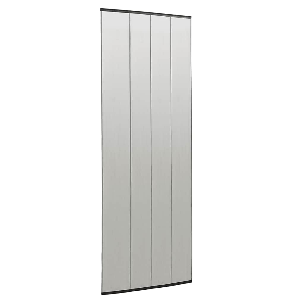 Cortina para porta anti-insetos 100x220 cm poliéster preto