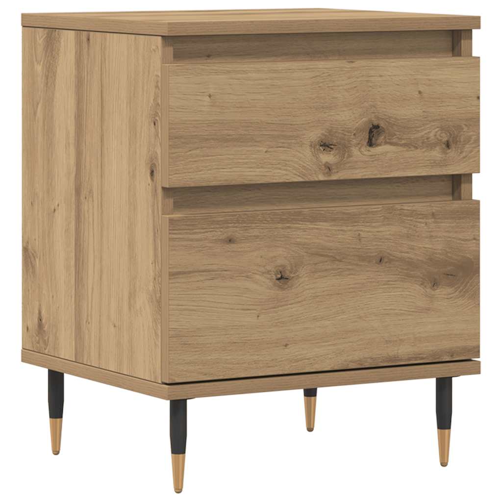 Mesa cabeceira 40x35x50 cm derivados madeira carvalho artisiano