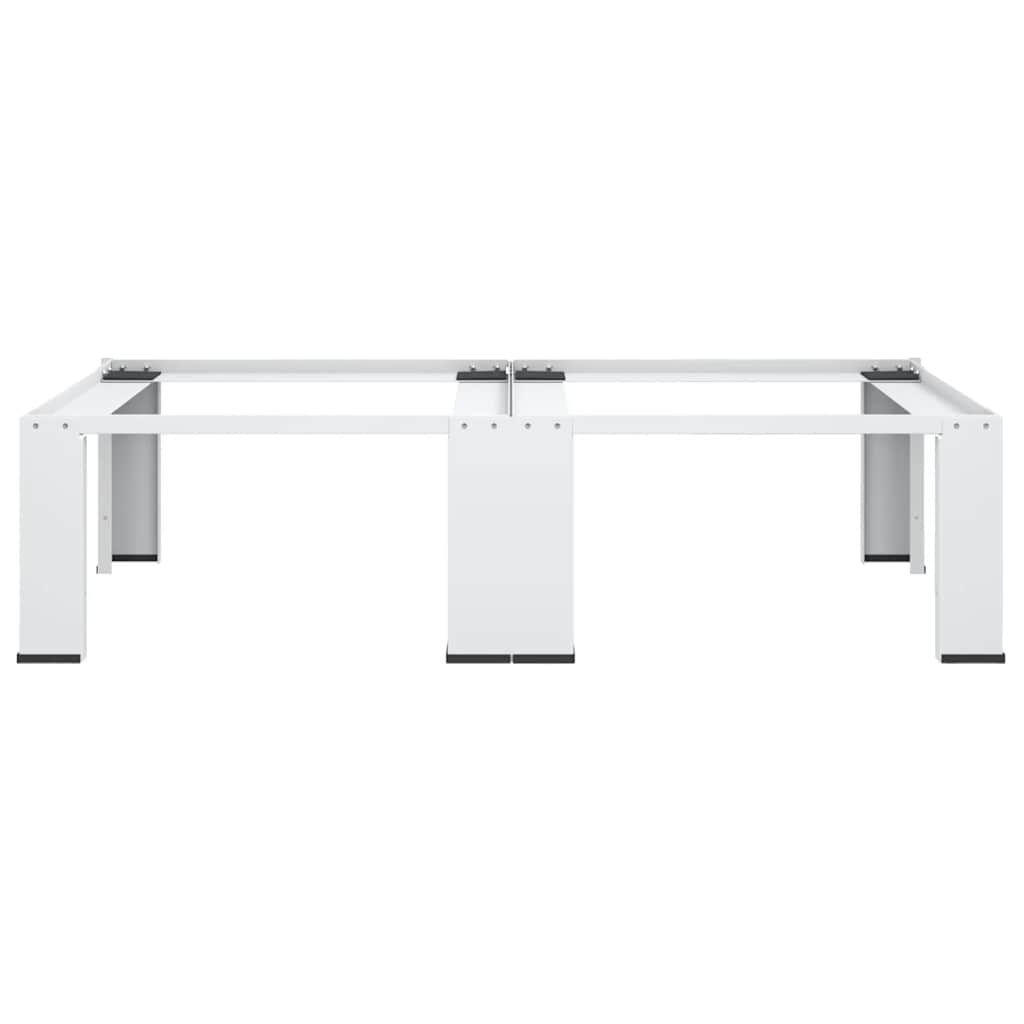 Suporte duplo para máquina de lavar e secar branco