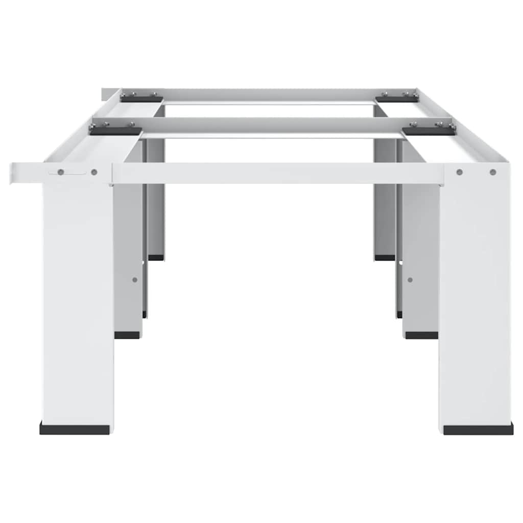 Suporte duplo para máquina de lavar e secar branco