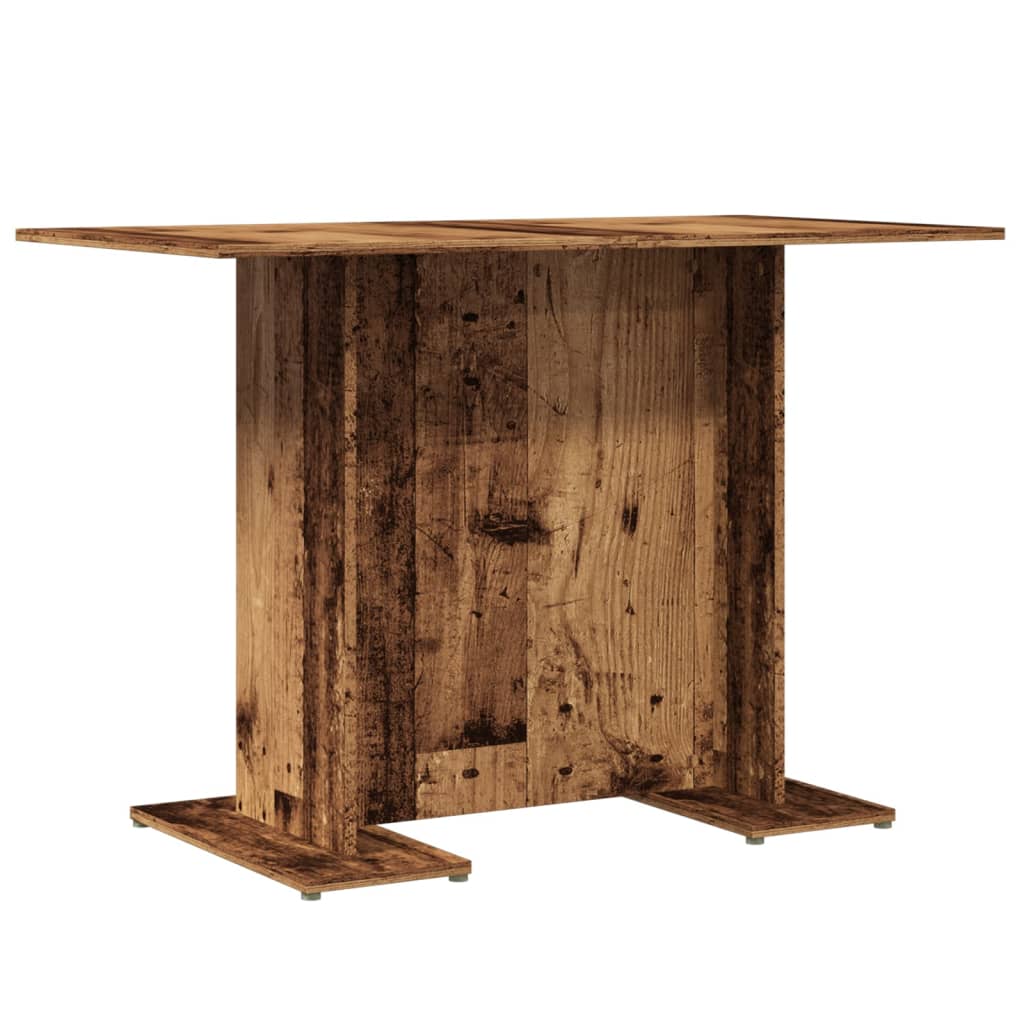 Mesa de jantar 110x60x75 cm derivados de madeira madeira velha