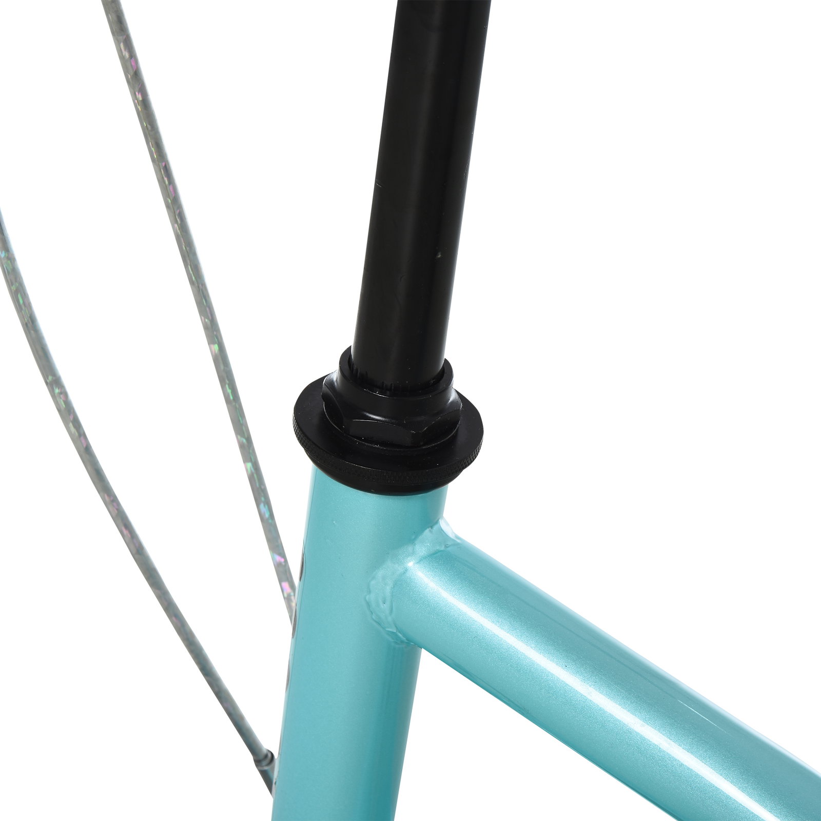 Trotinete para crianças com guiador ajustável em altura travão duplo e estrutura de aço 120x58x75-80 cm azul