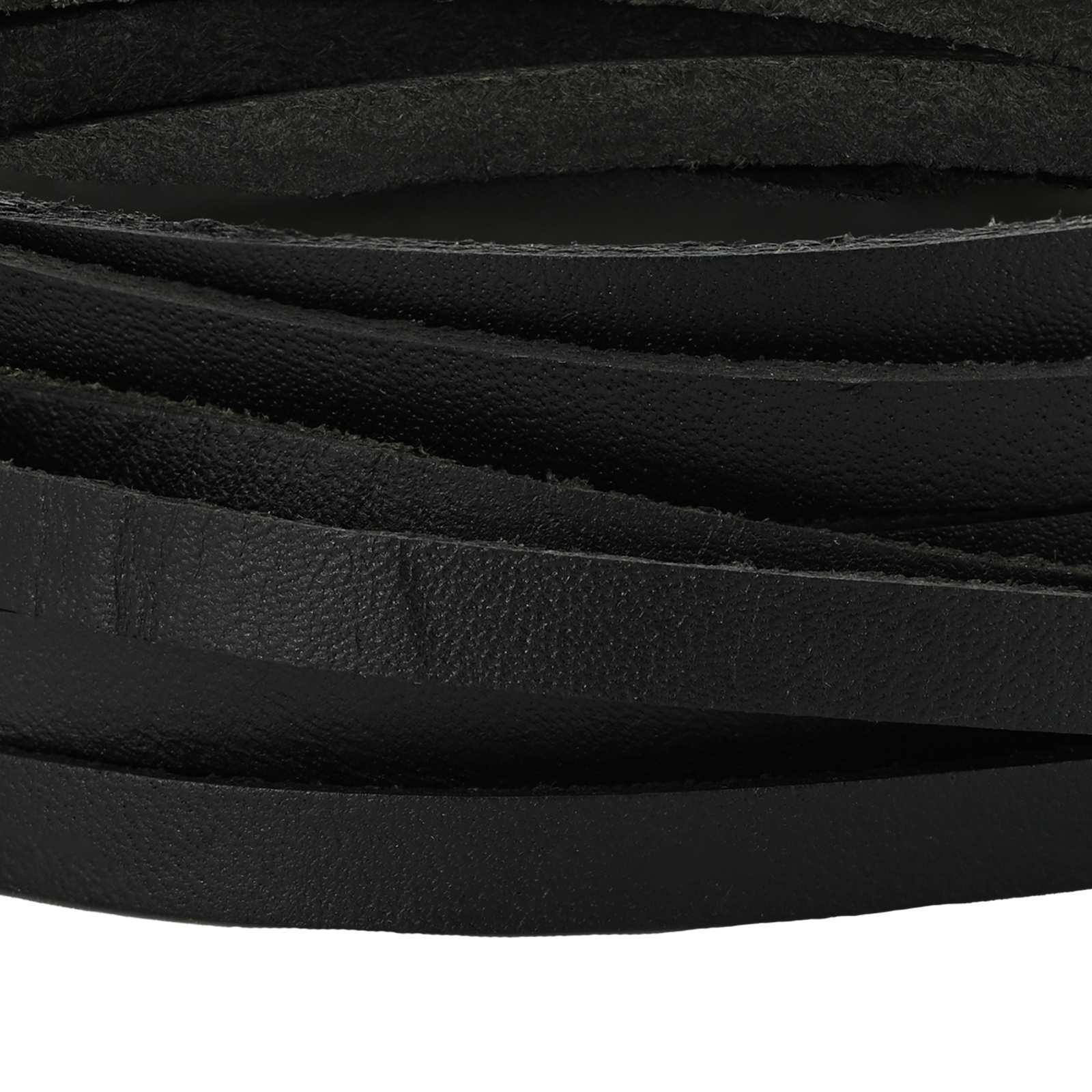 Pulseira de couro preto 200 x 0,8 cm couro