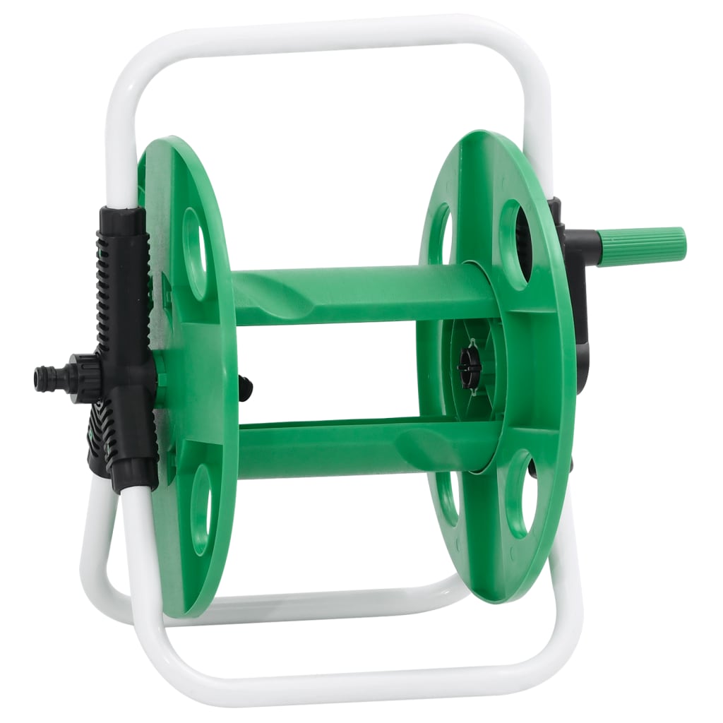 Enrolador independente para mangueira de 45 m 1/2" aço verde
