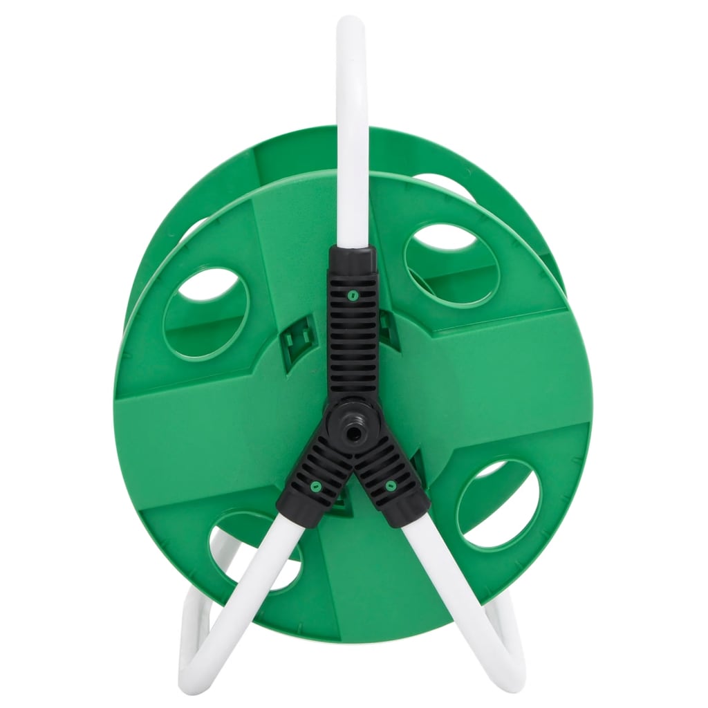 Enrolador independente para mangueira de 45 m 1/2" aço verde