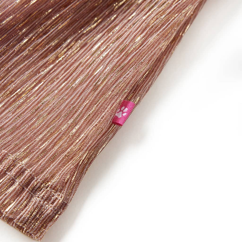 Saia para criança com brilhos rosa suave 140