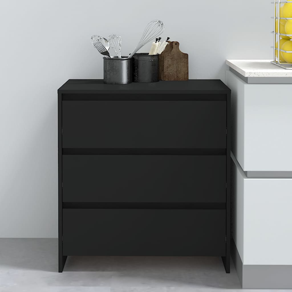 Aparador 70x41x75 cm derivados de madeira preto