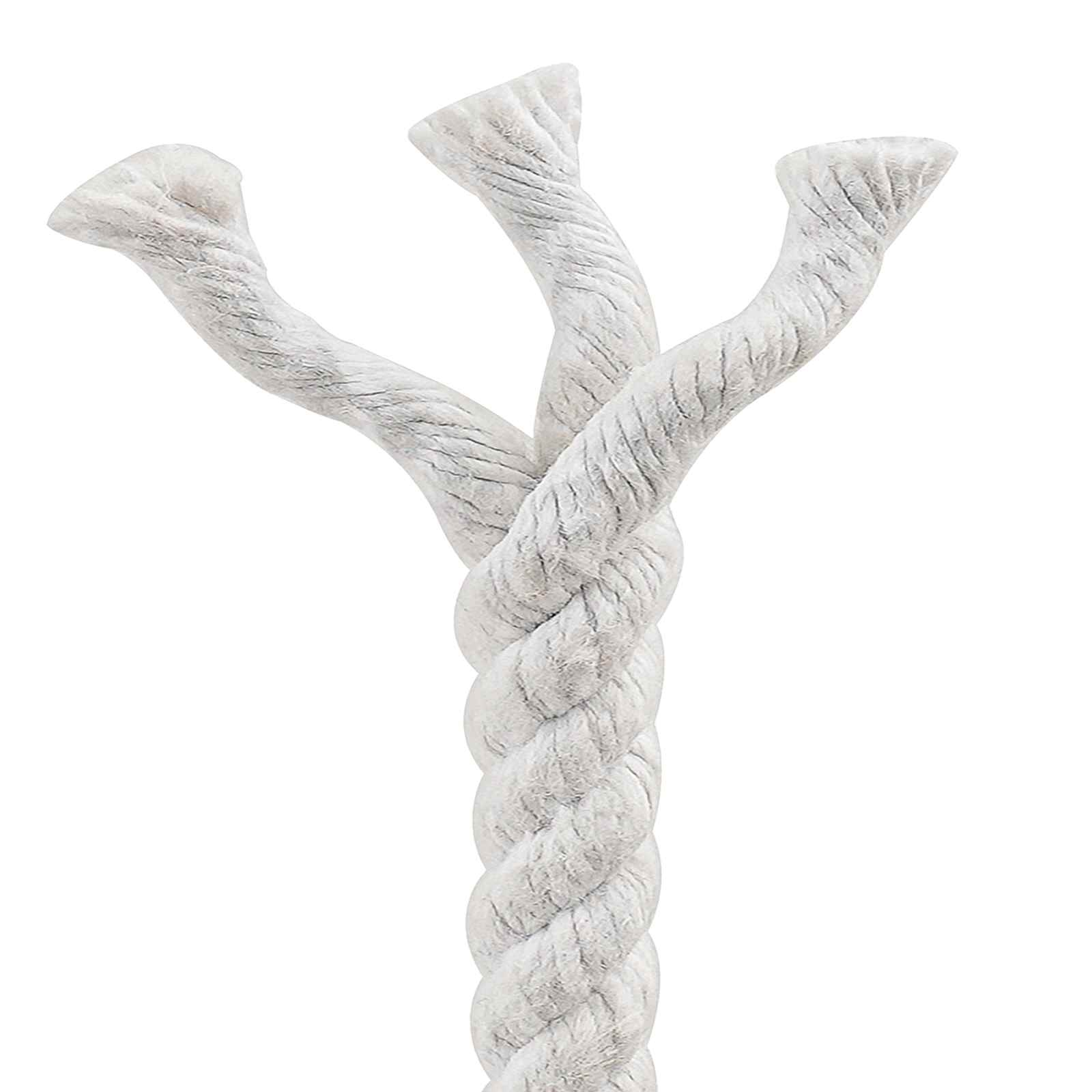 Corda de algodão 14 mm 25 m branco 100% algodão