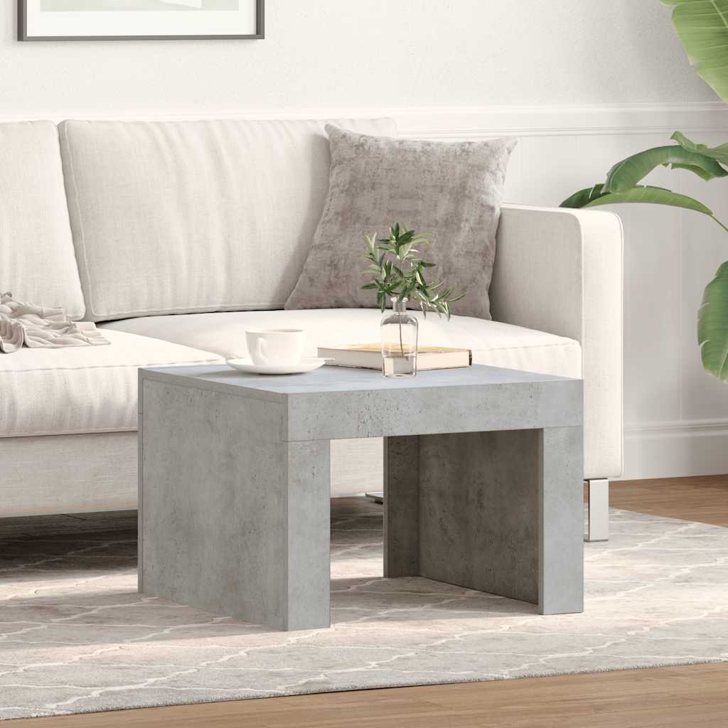 Mesa de centro 50x50x35 cm derivados de madeira cinzento sonoma