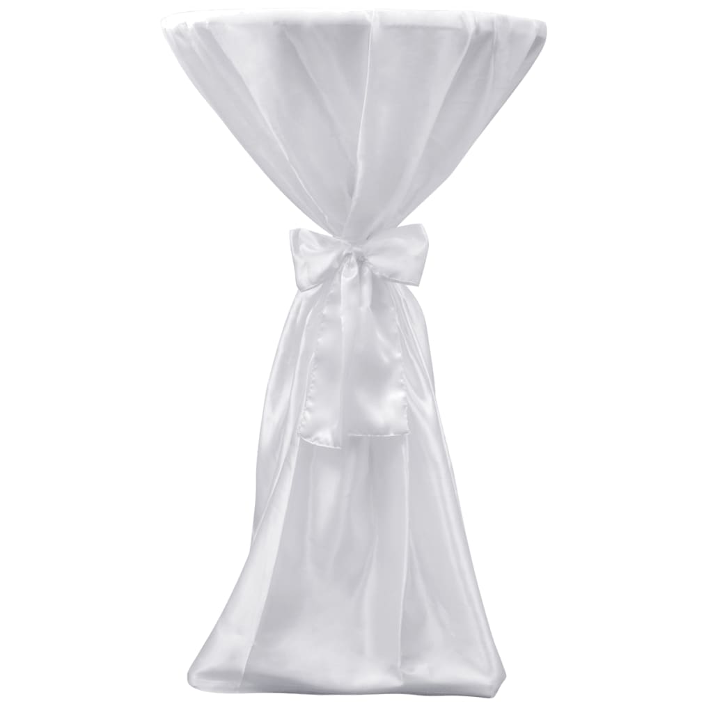 Toalha de mesa com fita, 60 cm / 2 peças, branca