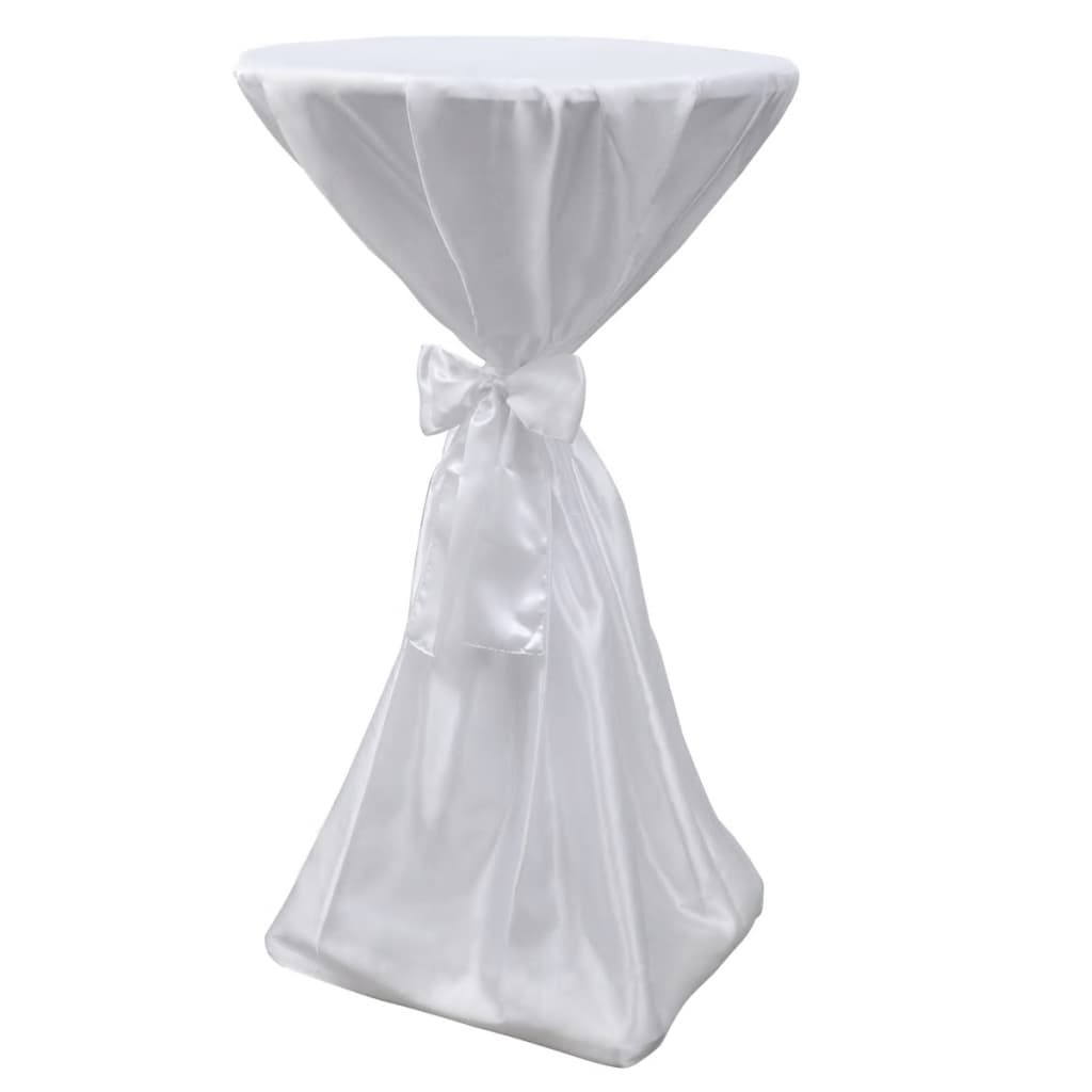 Toalha de mesa com fita, 60 cm / 2 peças, branca