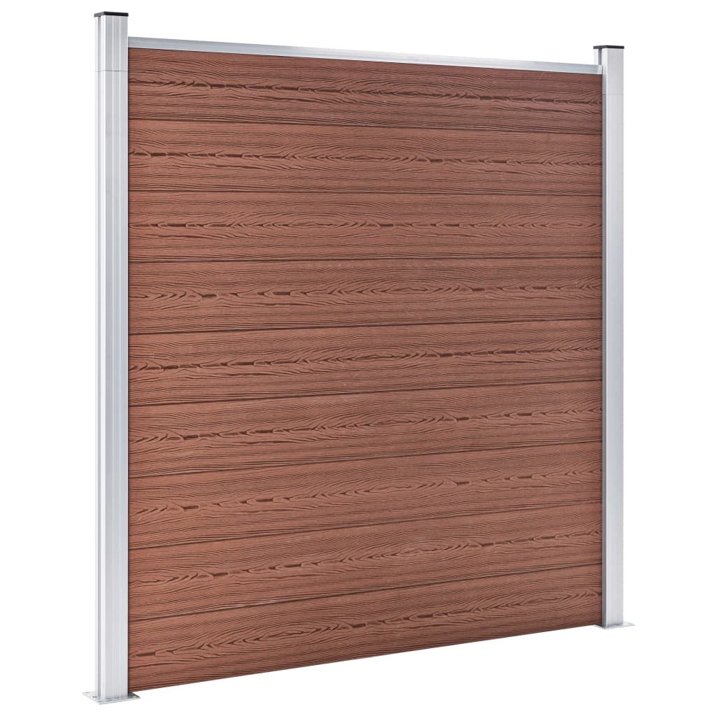 Painel de vedação para jardim 699x186 cm wpc castanho