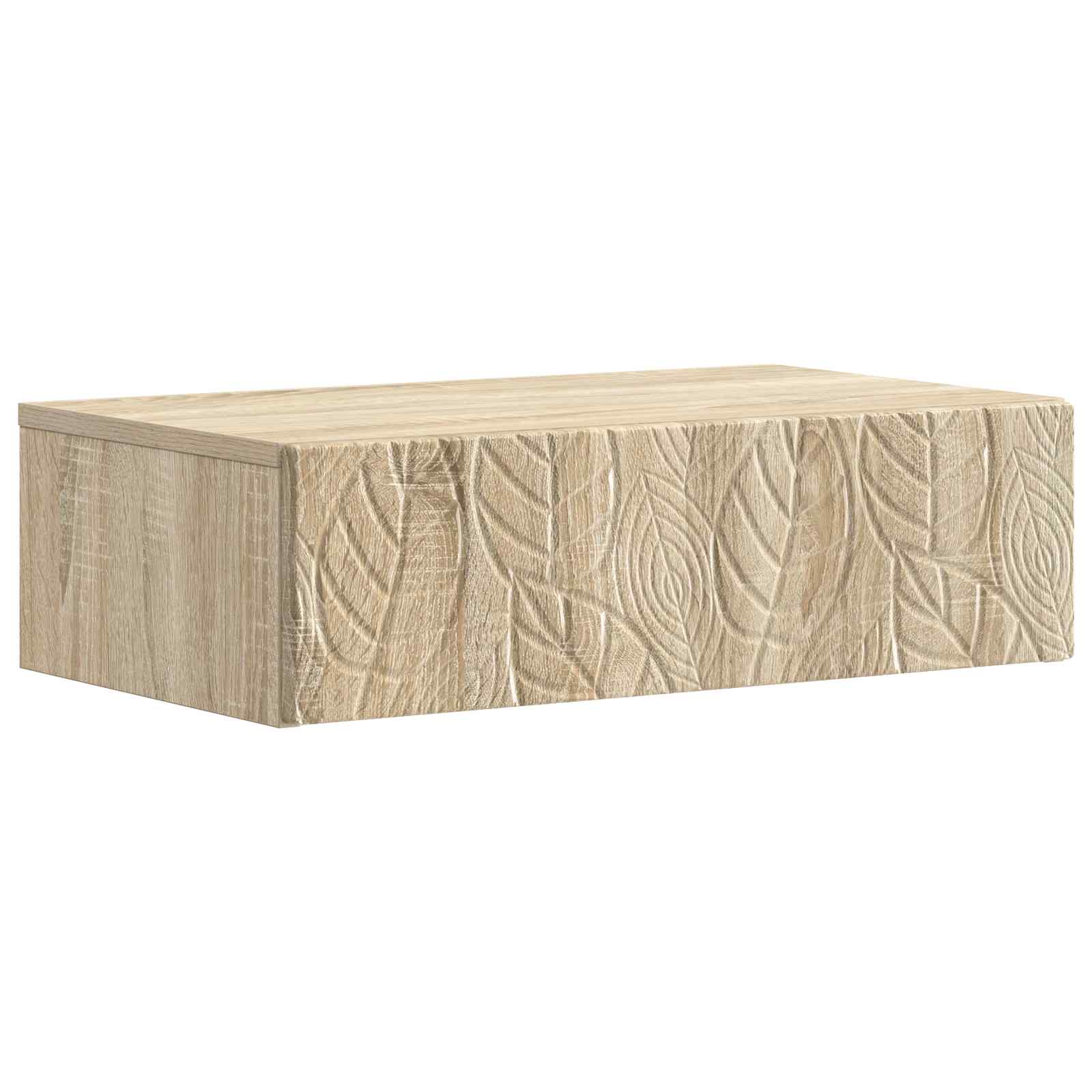 Mesa lateral de parede carvalho sonoma 87,5 x 34,5 x 17 cm