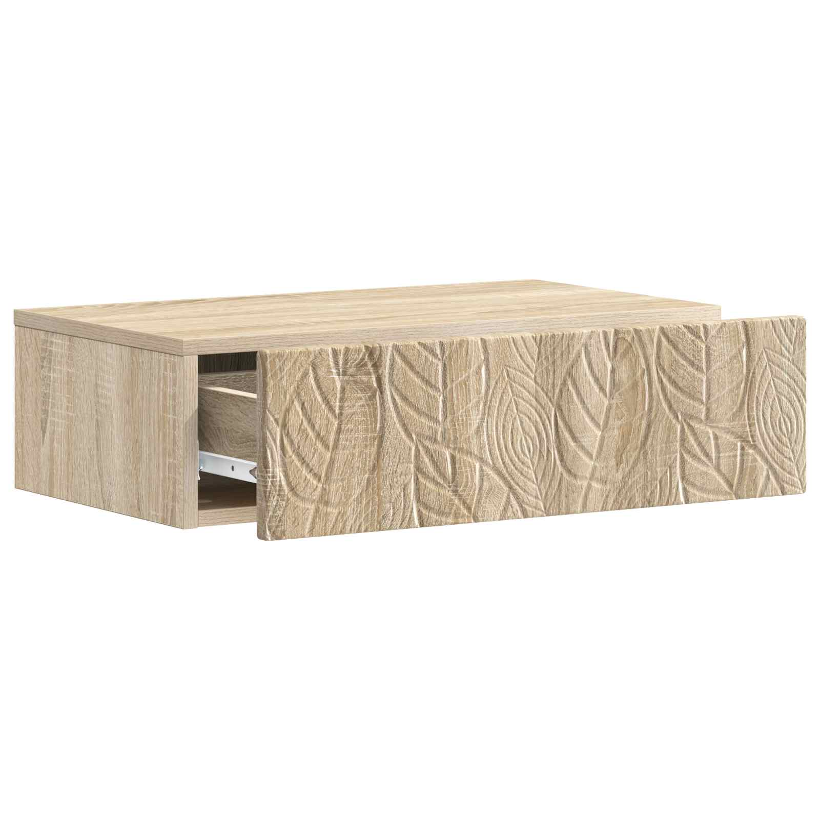 Mesa lateral de parede carvalho sonoma 87,5 x 34,5 x 17 cm