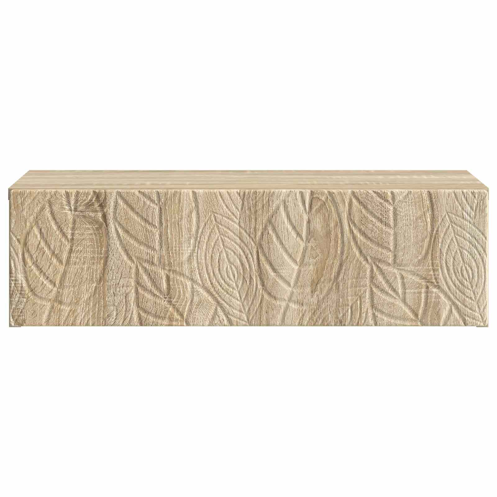 Mesa lateral de parede carvalho sonoma 87,5 x 34,5 x 17 cm
