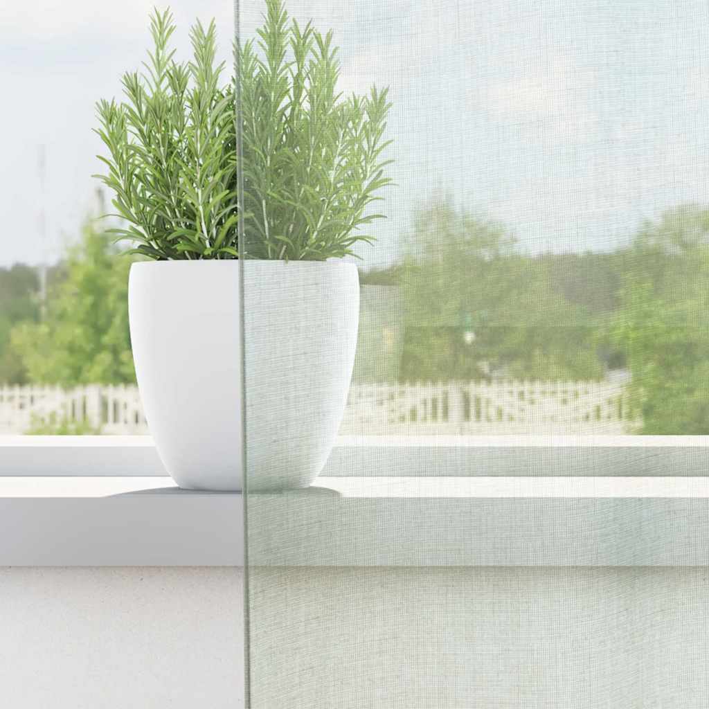 Cortinas de voile com bolsos para varão 2 pcs cinzento-claro