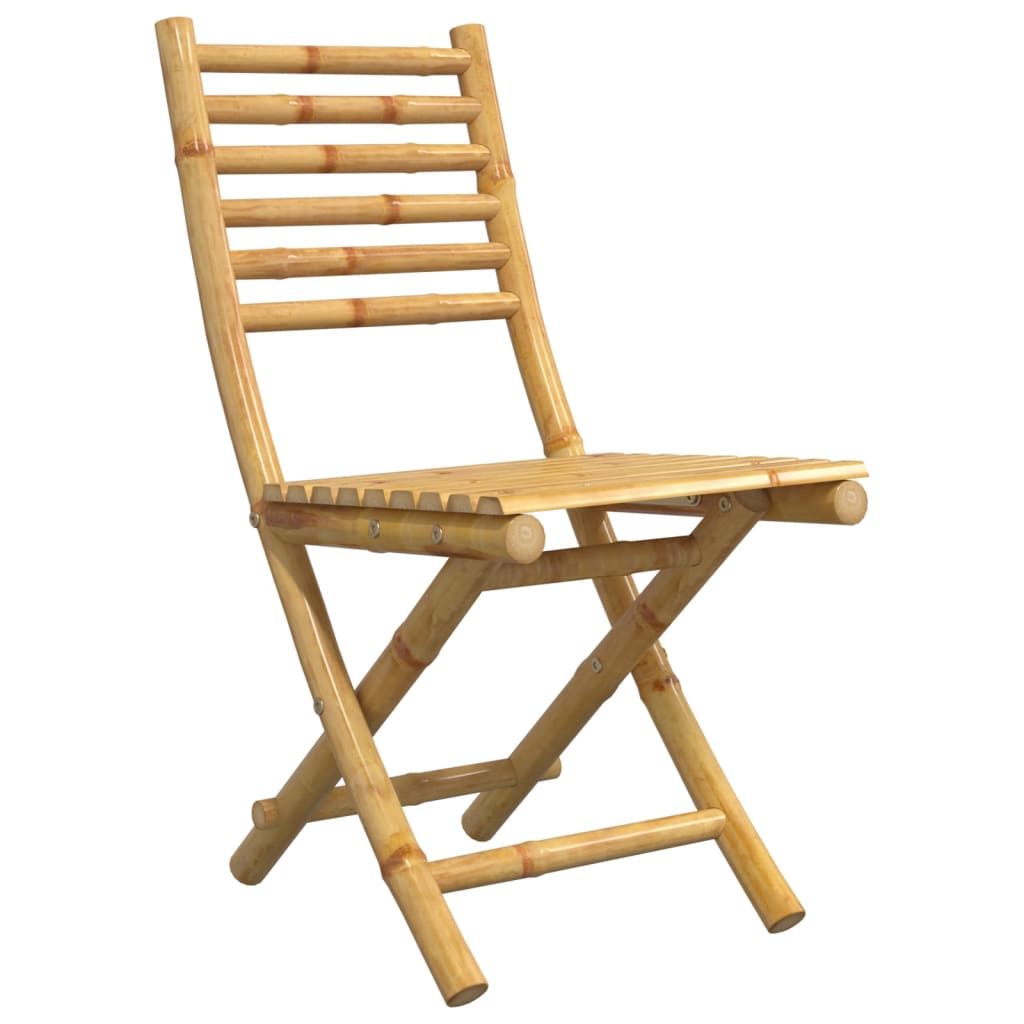 Cadeiras de jardim dobráveis 6 pcs 43x54x88 cm bambu