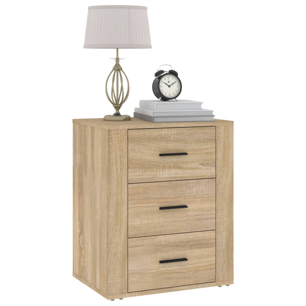 Mesa de cabeceira 50x36x60 cm derivados madeira carvalho sonoma