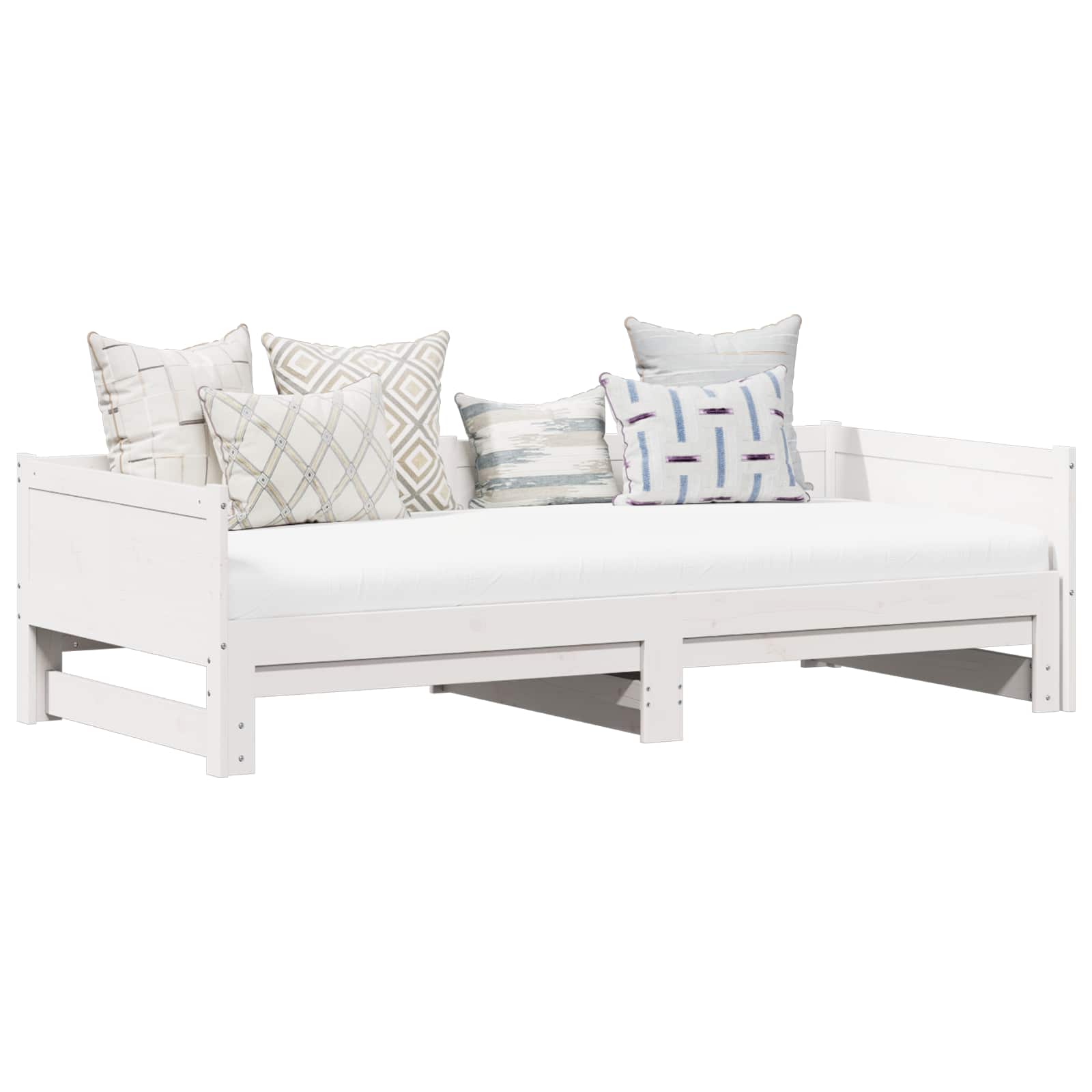 Cama dia rebatível branco 180 x 200 cm