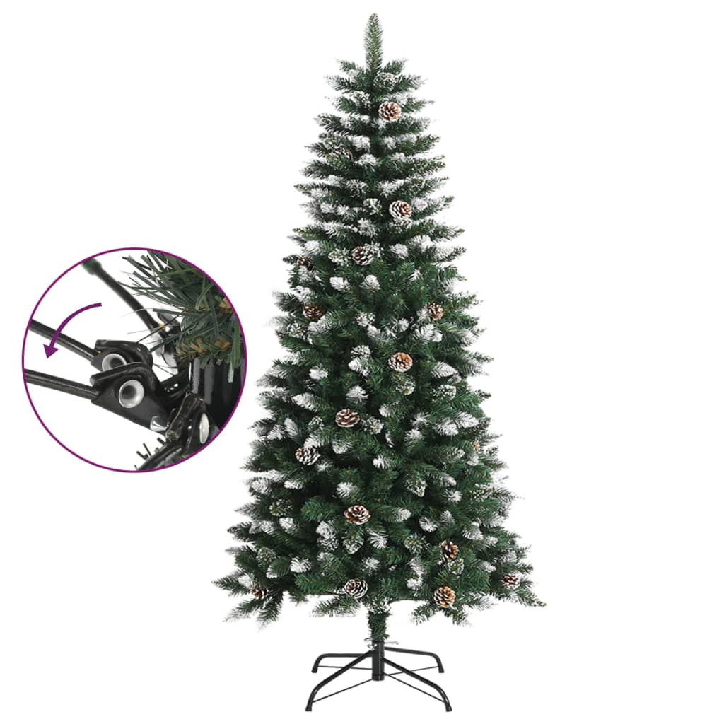 Árvore de natal artificial com suporte 120 cm PVC verde