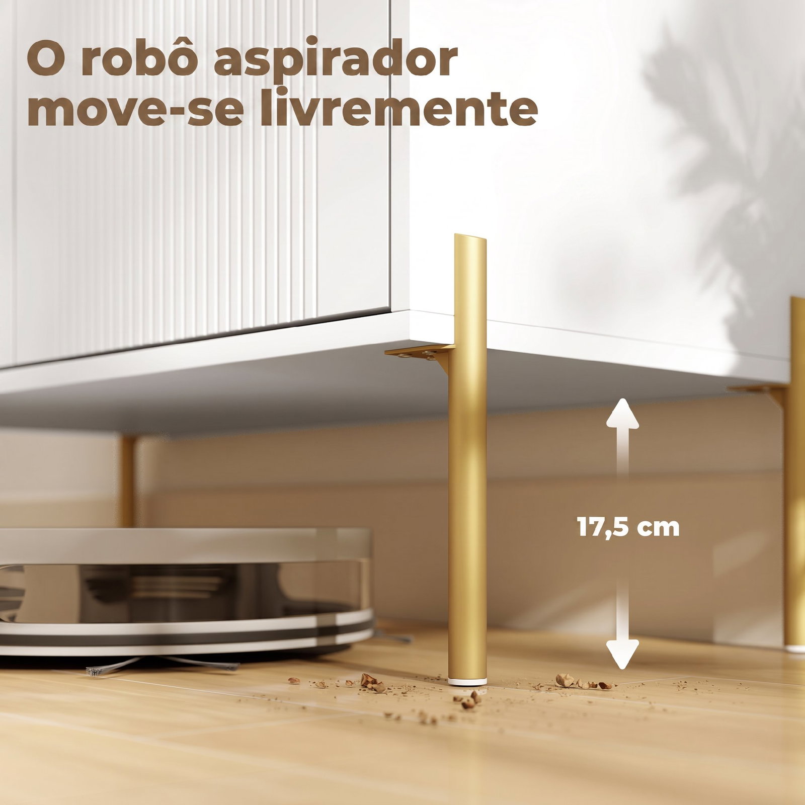Aparador moderno de 2 portas aparador de sala com 3 gavetas prateleiras ajustáveis branco 120x39,1x76 cm