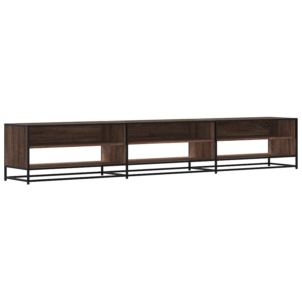 Móvel de TV 270x40x46 cm derivados de madeira carvalho castanho