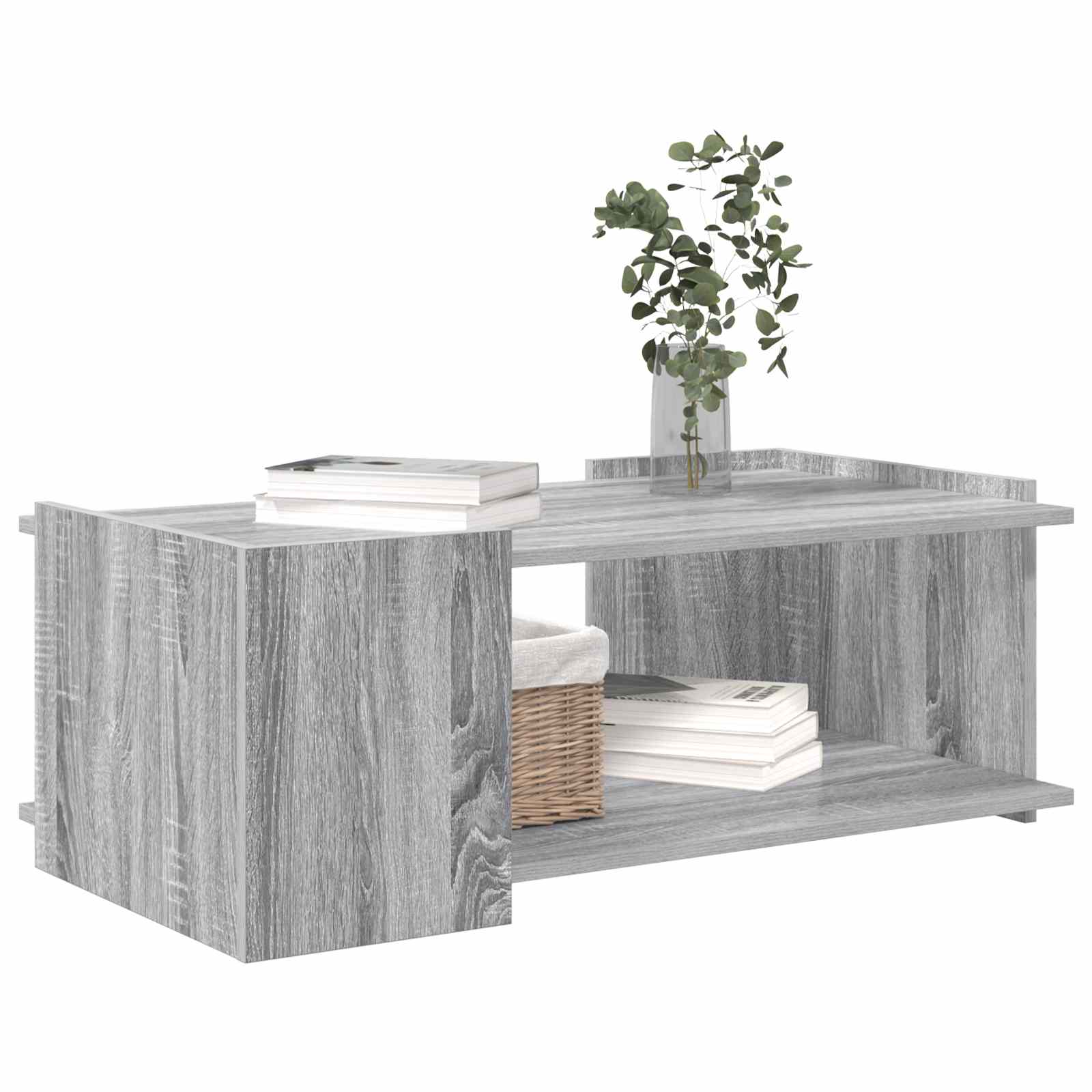 Mesa de centro sonoma cinzento 90 x 50 x 33 cm