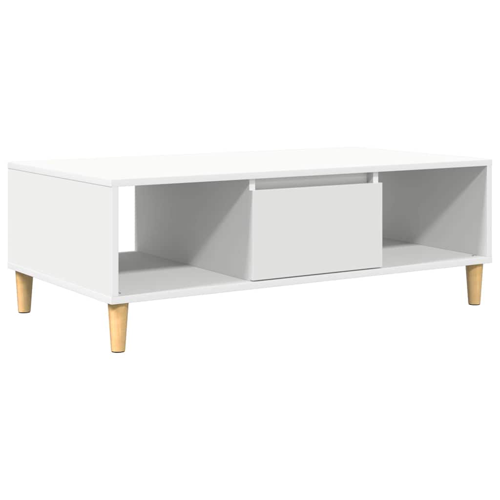 Mesa de centro branco 102 x 55 x 35 cm derivados de madeira