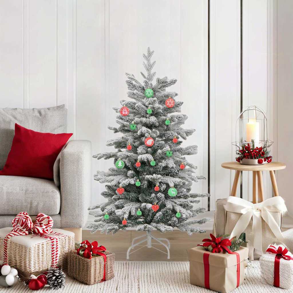 Conjunto de bolas de natal 40 unid. vermelho e verde ø 6 cm