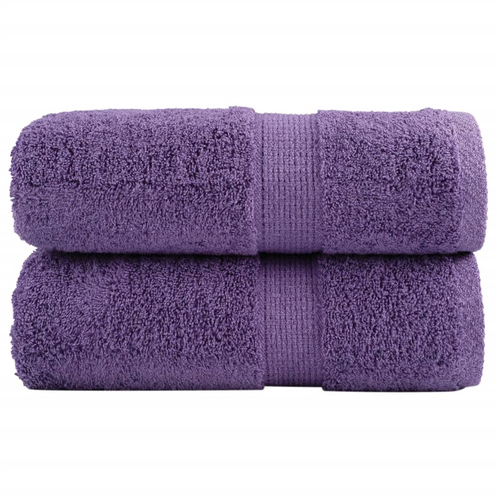 Toalhas de rosto premium solund 2 peças roxo 30x30 cm 600 g/m²