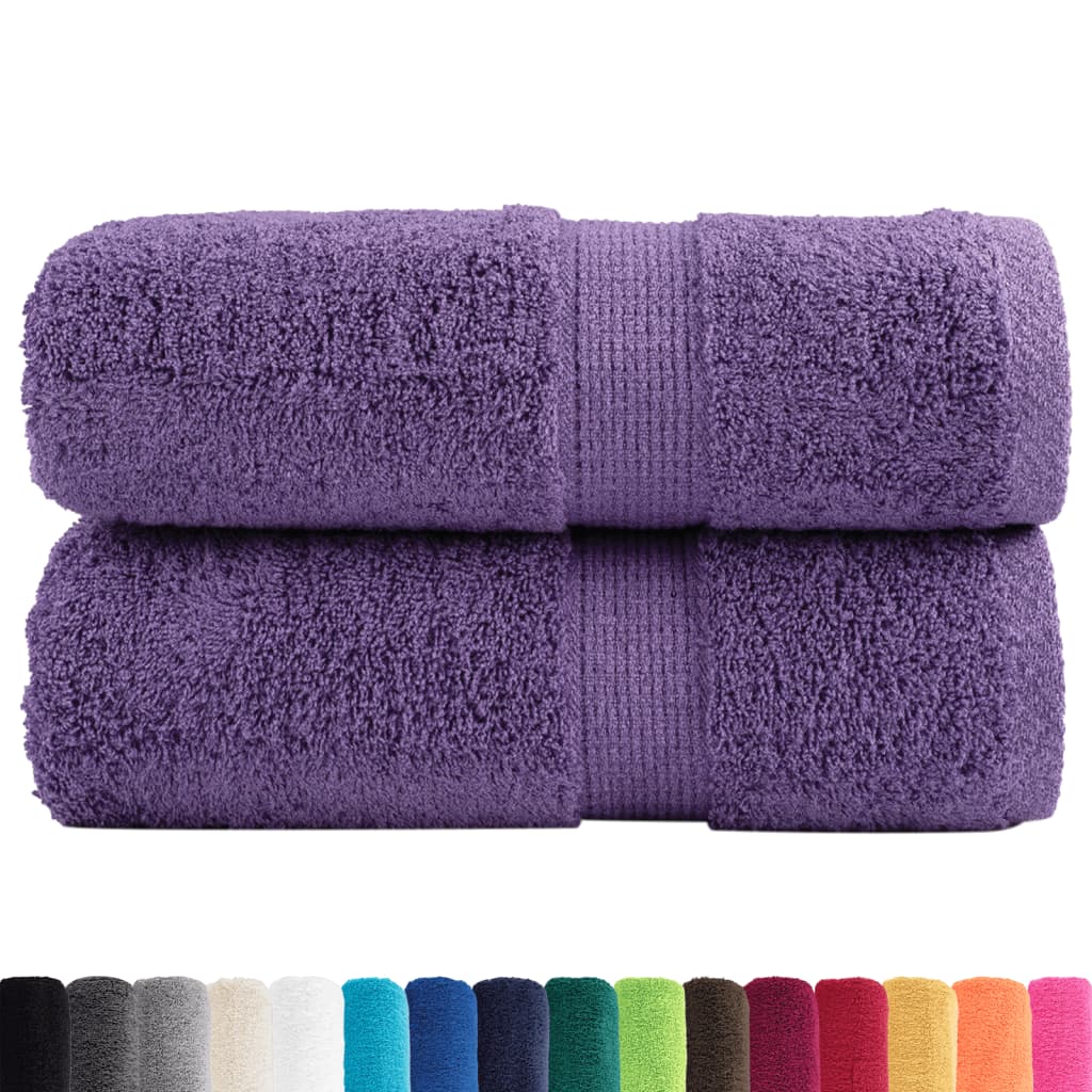 Toalhas de rosto premium solund 2 peças roxo 30x30 cm 600 g/m²