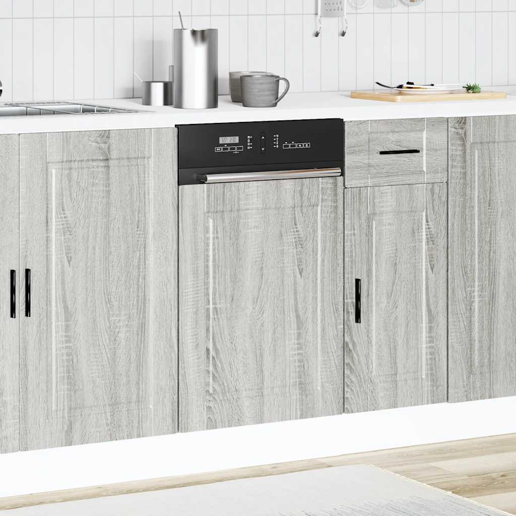 Painel máquina lavar louça porto cinzento sonoma 45x1,5x57 cm
