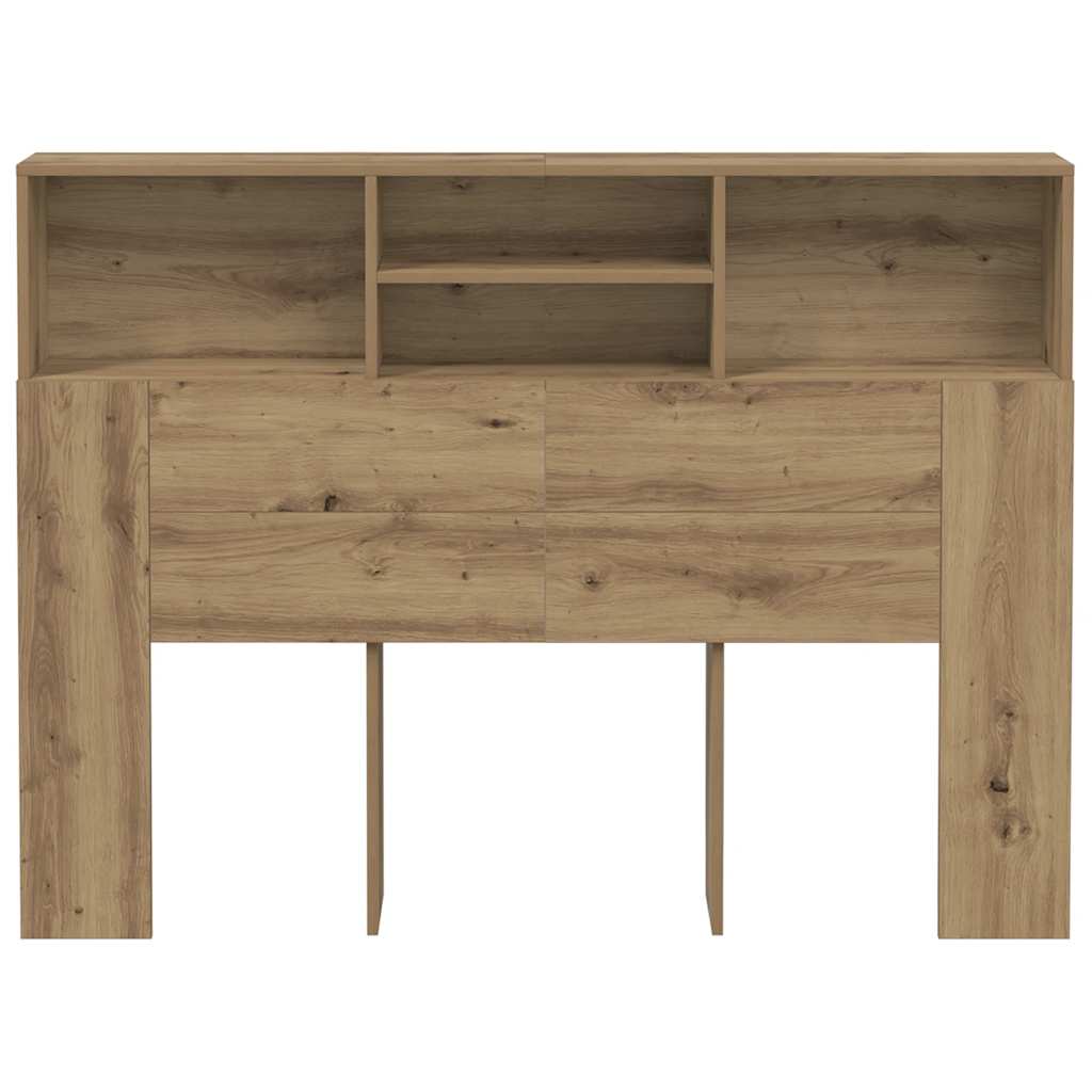 Cabeceira de cama carvalho artesanal 140x19x103,5 cm