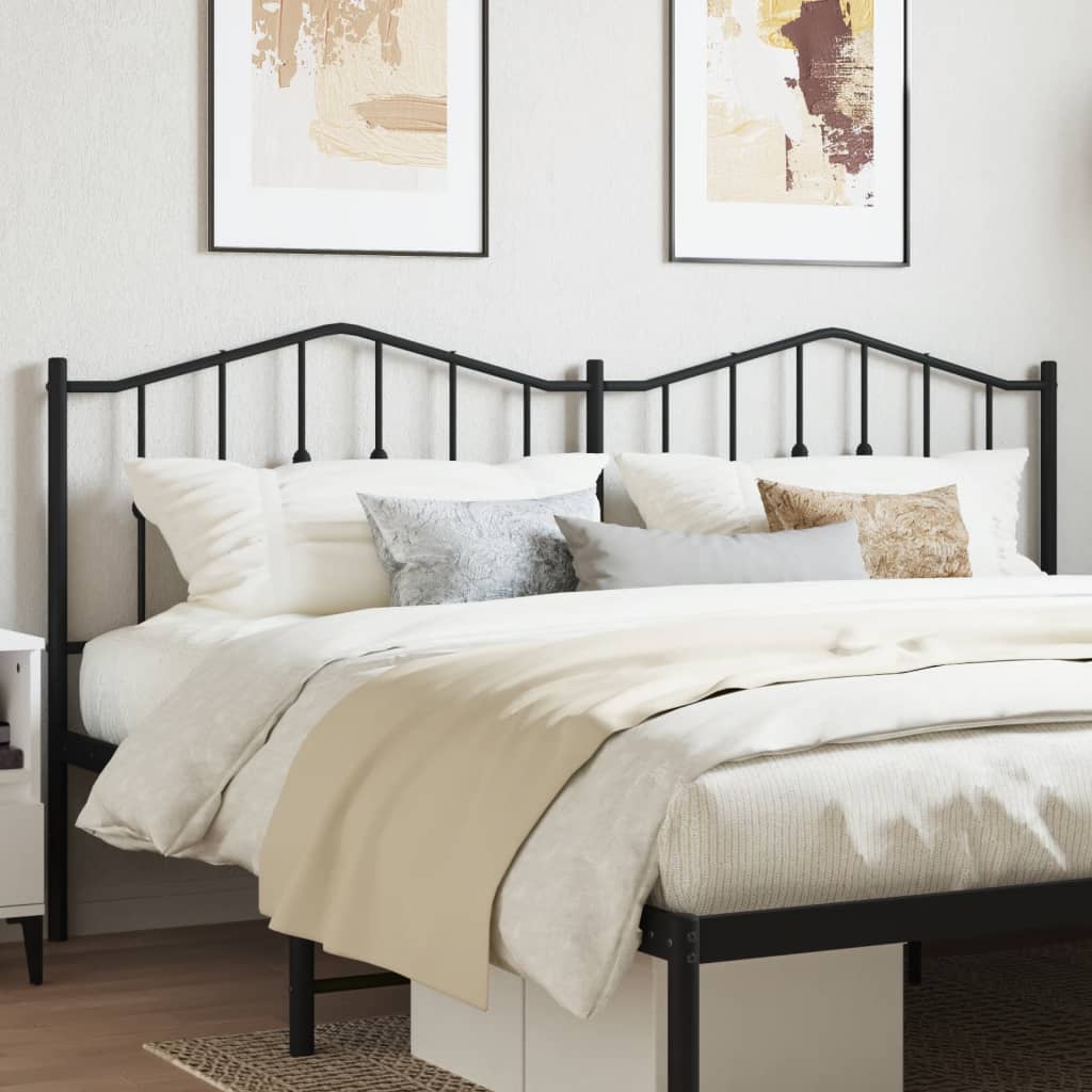 Cabeceira de substituição 200 cm metal preto