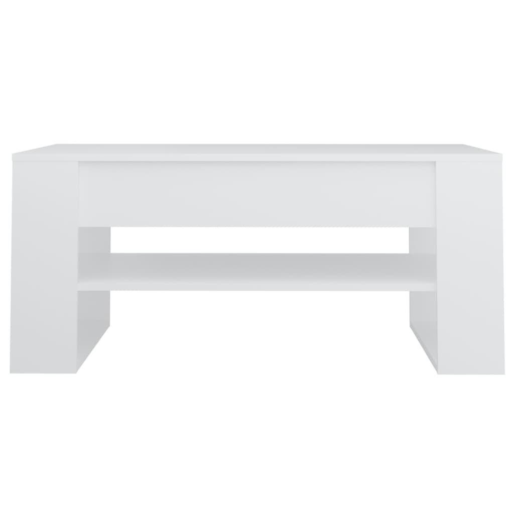 Mesa de centro 102x55x45 cm madeira processada branco