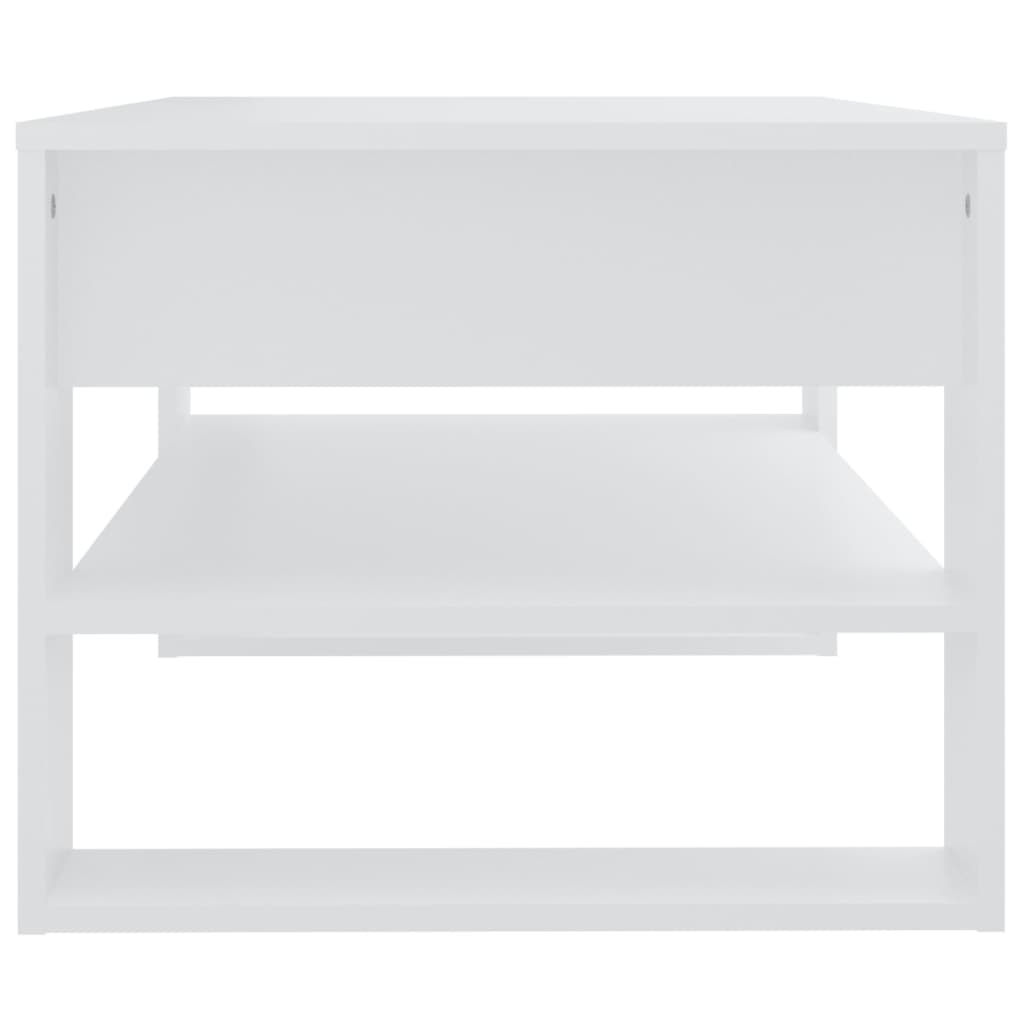 Mesa de centro 102x55x45 cm madeira processada branco