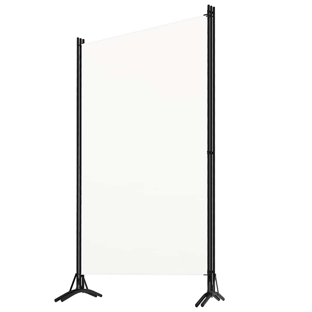Divisória de quarto com 3 painéis 260x180 cm tecido branco